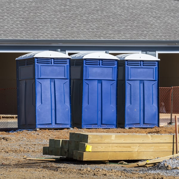 what is the maximum capacity for a single portable restroom in Bremen Kansas